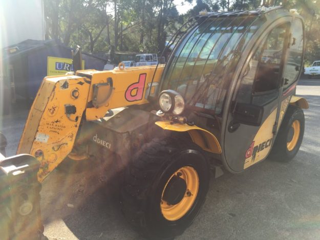Machinery and truck we worked on